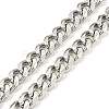 Non-Tarnish 201 Stainless Steel Curb Chain Necklaces for Men NJEW-Q336-08F-P-4