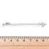Brass Micro Pave Clear Cubic Zirconia Chain Extender KK-B148-10P-02-3