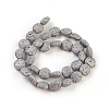 Electroplated Natural Lava Rock Bead Strands G-E497-B-01-2