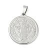 304 Stainless Steel Pendants STAS-A053-24B-P-1