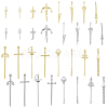 32Pcs 32 Style Rack Plating Alloy Big Pendants FIND-FH0008-06-1