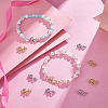 10Pcs 2 Colors Brass Micro Pave Cubic Zirconia Puppy Links/Connectors ZIRC-BBC0003-37-3
