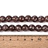 Transparent Half Spray Painted Glass Beads Strands GLAA-Q110-02A-09-4