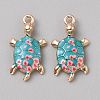 Alloy Enamel Pendants FIND-CJC0027-01G-04-1