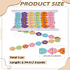 5 Yards 5 Petals Flower Polyester Lace Trims OCOR-LP0004-33-2