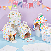 House Shaped Cardboard Paper Pet Gift Boxes with Handles and Window CON-WH0107-108-4