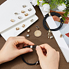 80Pcs 2 Colors Zinc Alloy Cord Ends FIND-FH0017-95-3