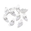 Valentines for Him Gift Ideas Tibetan Style Two Split Heart Pendants X-TIBEP-A124084-AS-LF-3