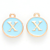 Golden Plated Alloy Enamel Charms LS-ENAM-S118-04X-1