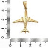 Airplane 304 Stainless Steel Pendants STAS-M121-10G-3