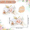 Silk Artificial Flower Boutonniere AJEW-WH0766-59-2