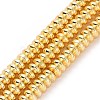 Electroplate Non-magnetic Synthetic Hematite Beads Strands G-L485-04B-G-1