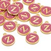 Golden Plated Alloy Enamel Charms X-ENAM-S118-08Z-4