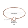 Stainless Steel Hollow Out Heart Bangle BJEW-YW0001-08RG-4