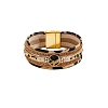Leather Multi-strand Bracelets PW-WG44847-02-3
