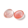 Cherry Quartz Glass Cabochons G-A094-01B-56-2