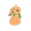 Thanksgiving Day Alloy Enamel Pendants ENAM-I076-01G-05-1