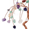 Natural Gemstone Chips and Natural Agate Pedestal Display Decorations DJEW-G027-13RG-4