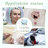 12Pcs 6 Colors Square Flower Handmade Frosted Lampwork Pendant Stitch Markers HJEW-NB00025-6