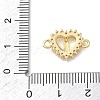 Brass Pave Clear Cubic Zirconia Religion Virgin Heart Links Connector Charms KK-L268-003G-3