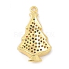 Rack Plating Brass Pave Cubic Zirconia Pendants KK-R150-07G-2