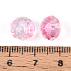 Baking Paint Transparent Glass Beads GLAA-N011-10mm-08-3