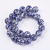 Handmade Blue and White Porcelain Beads PORC-G002-10-1
