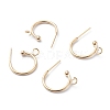 304 Stainless Steel Half Hoop Earrings STAS-Z028-B01-G-2