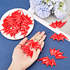 40Pcs 2 Style Demon Wing PU Leather Ornament Accessories FIND-GF0005-93A-3