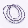 Electroplate Glass Beads Strands EGLA-J026-3mm-F21-2