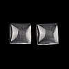 Transparent Glass Square Cabochons GGLA-S022-10mm-5