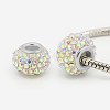 Resin Rhinestone European Beads MPDL-J018-21P-1