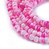 Baking Painted Glass Beads Strands GLAA-F096-A-55-3