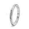 304 Stainless Steel Rotatable Finger Ring for Women Men PW-WG3B7F0-01-1
