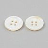 Natural 4-Hole Freshwater Shell Buttons BUTT-T011-01A-2