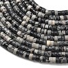 Natural Black Netstone Beads Strands G-Z110-A23-2x4mm-3