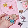 7Pcs 7 Colors Polymer Clay with Rhinestone Beads CLAY-GA0001-05-3