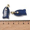 Dyed Natural Lapis Lazuli Pendants G-A297-01G-19-3