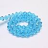 Imitate Austrian Crystal Bicone Glass Beads Strands GLAA-F029-3x3mm-19-2