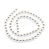 Electroplate Non-magnetic Synthetic Hematite Beads Strands G-L485-01A-S-3