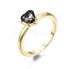 Rack Plating Alloy Cubic Zirconia Finger Rings RJEW-T011-35LG-RS-4