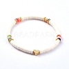 Handmade Polymer Clay Heishi Bead Stretch Bracelets BJEW-JB05077-01-1