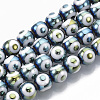 Electroplate Glass Beads Strands EGLA-T012-02D-1