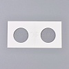 Cardboard Staple Type Coin Mylar Flip Holder Cover Case AJEW-WH0052-06D-1