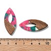 Resin and Walnut Pendants FIND-R051-12B-3