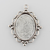 Tibetan Style Pendant Cabochon Settings LS-TIBEP-K020-28AS-1