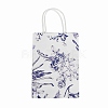 Flower Print Paper Gift Bags with Handles TH-CBA170C-05-1