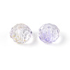 Baking Paint Transparent Glass Beads X1-GLAA-N011-10mm-06-2