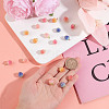 20Pcs 5 Colors Handmade Flower Charms KY-GO0001-01-3