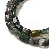 Natural Moss Agate Beads Strands G-G085-A17-01-3